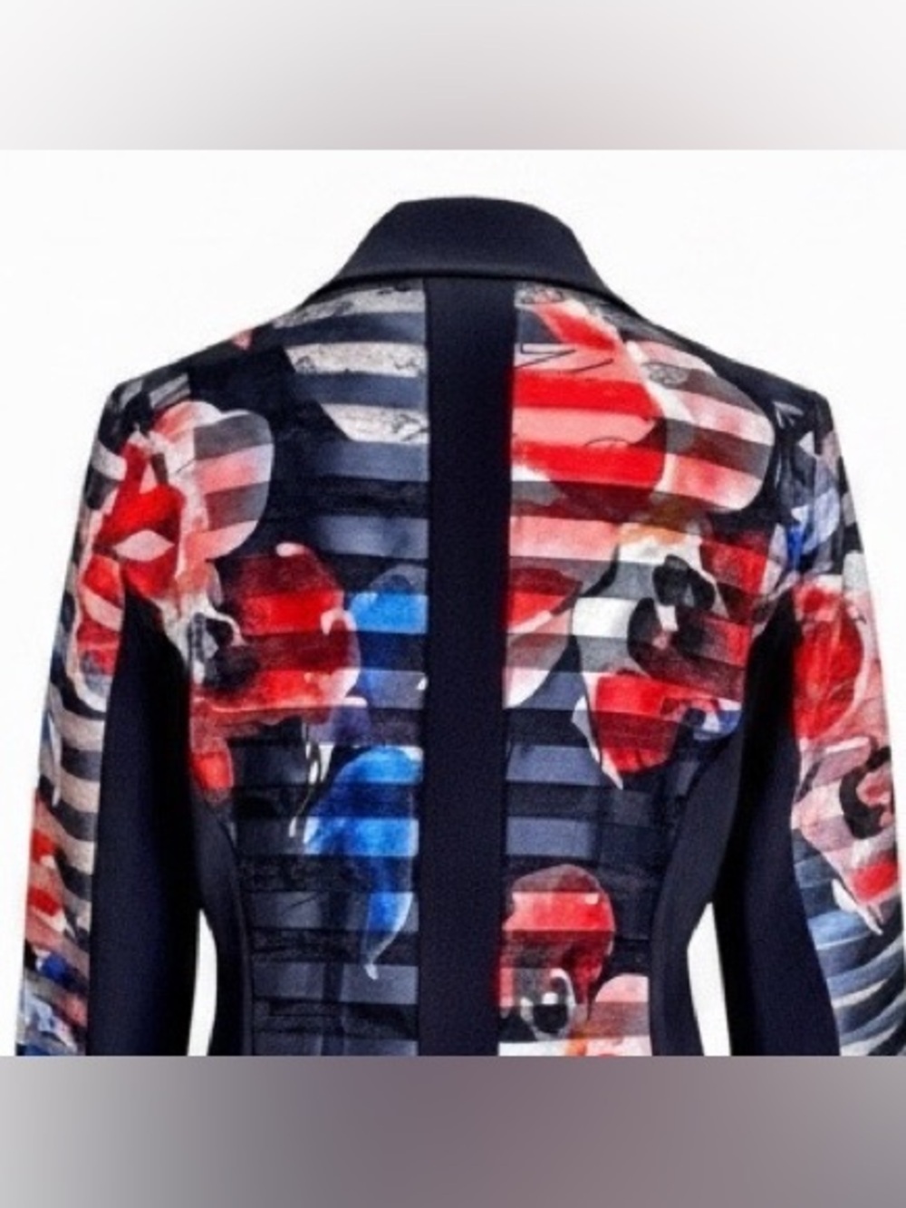 Frank Lyman Design Art-Print Jacket | Women’s Size 6 | Statement Abstract Print - Picture 7 of 11